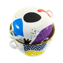 Abstract Enamel Mussel Pot 7 Abstract Enamel Mussel Pot -Sous Chef Sales Boutique 0A2A9257