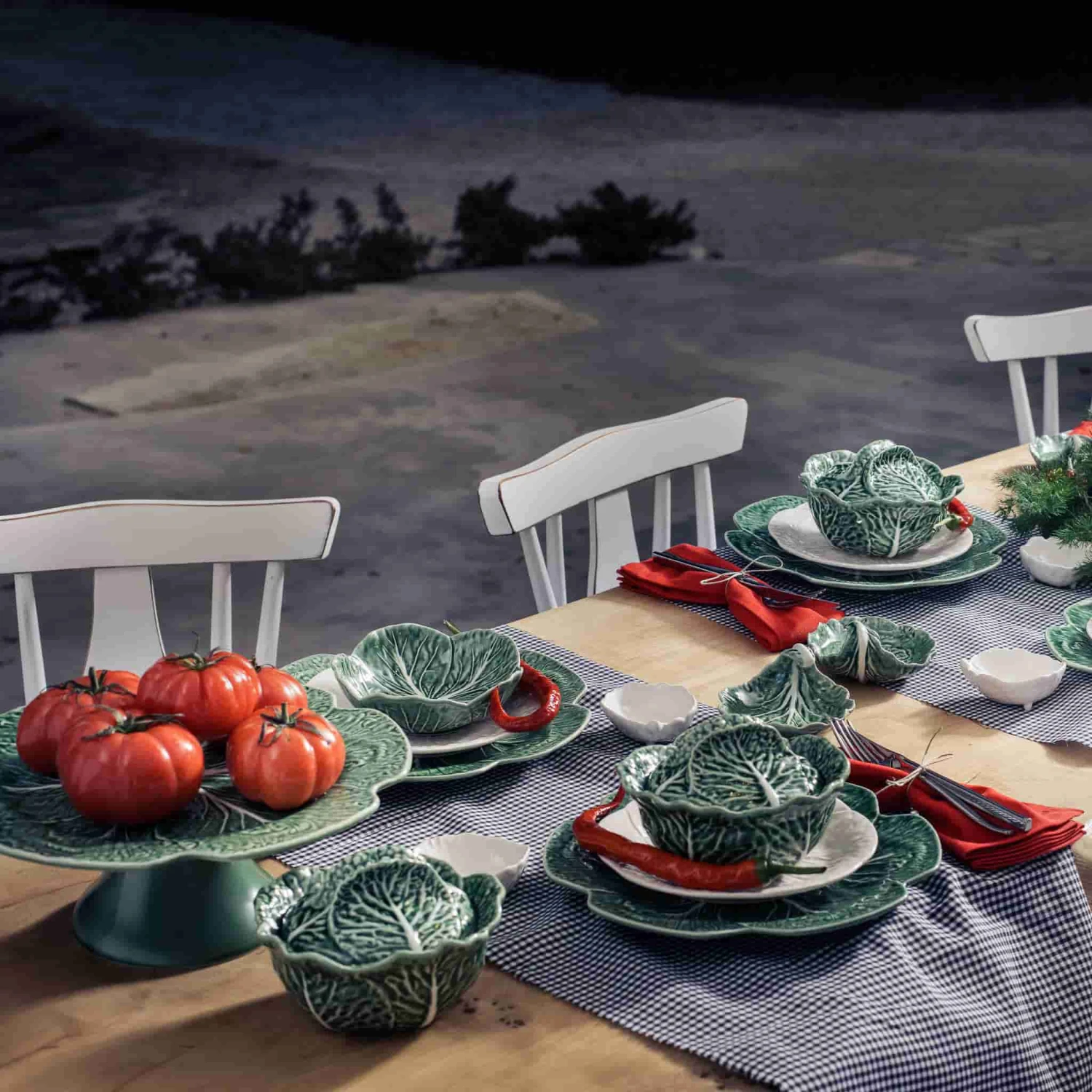 Bordallo Pinheiro White Cabbage Plate 19cm 2 Bordallo Pinheiro White Cabbage Plate 19cm - Image 2