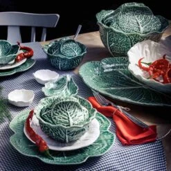 Bordallo Pinheiro White Cabbage Charger Plate 30.5cm -Sous Chef Sales Boutique 5DS 6244 couves