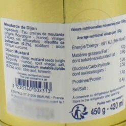 Fallot Dijon Mustard In Gift Metal Bucket 450g 7 Fallot Dijon Mustard In Gift Metal Bucket 450g -Sous Chef Sales Boutique BP0115FallotDijonMustardInGiftMetalBucket450gIngredientsNutritional