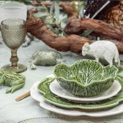 Bordallo Pinheiro White Cabbage Plate 19cm 5 Bordallo Pinheiro White Cabbage Plate 19cm -Sous Chef Sales Boutique CabbageandCreatures