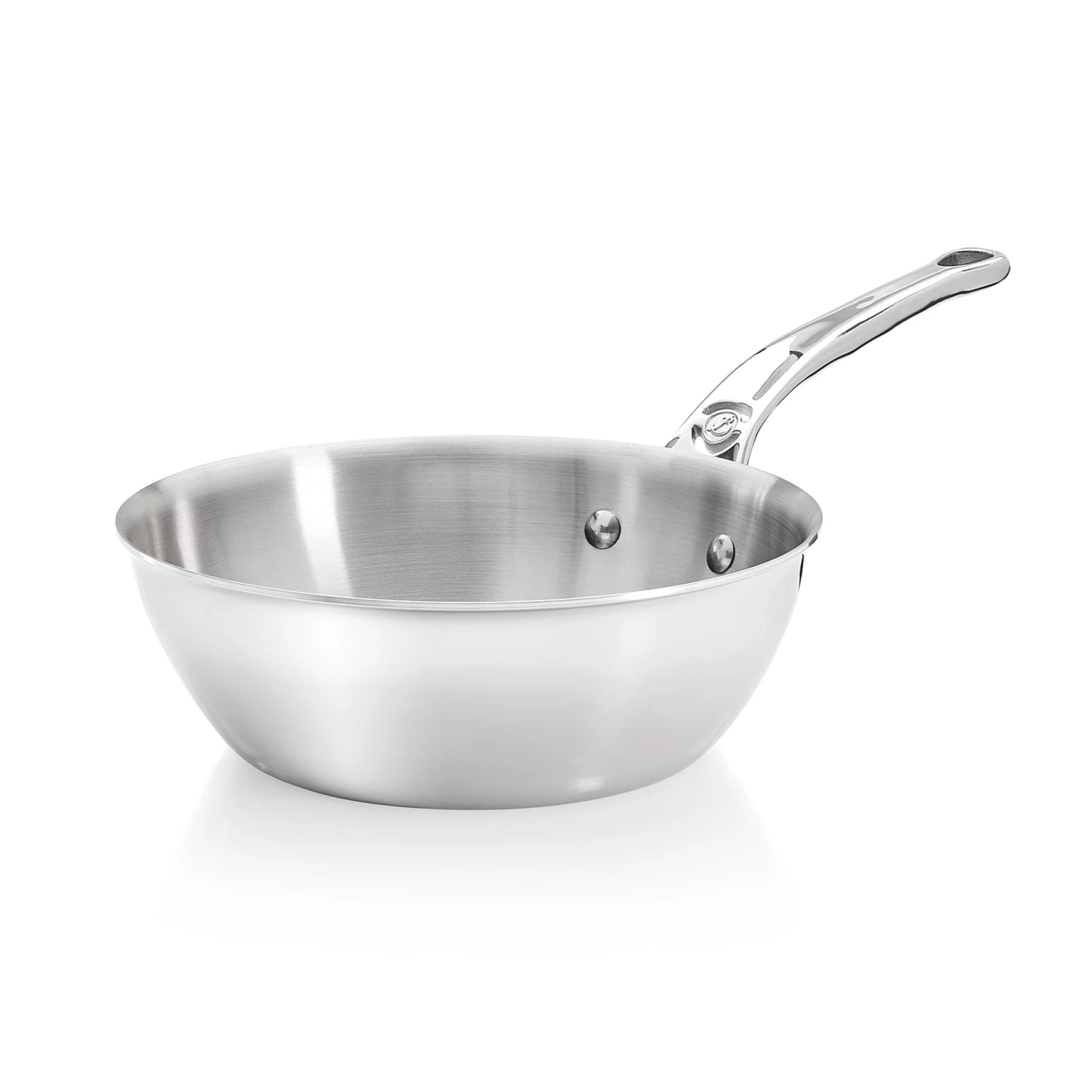 De Buyer Affinity Stainless Steel Curved Saute Pan 24cm 1 De Buyer Affinity Stainless Steel Curved Saute Pan 24cm
