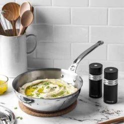 De Buyer Affinity Stainless Steel Curved Saute Pan 24cm 5 De Buyer Affinity Stainless Steel Curved Saute Pan 24cm -Sous Chef Sales Boutique DB0215 DeBuyerAffinityStainlessSteelCurvedSautePan24cm LS2