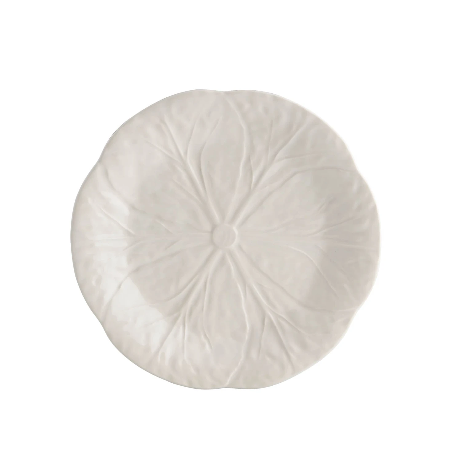 Bordallo Pinheiro White Cabbage Plate 19cm 1 Bordallo Pinheiro White Cabbage Plate 19cm