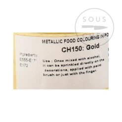 Edible Gold Shimmer Dust 25g -Sous Chef Sales Boutique DE0222 EdibleGoldShimmerDust 1