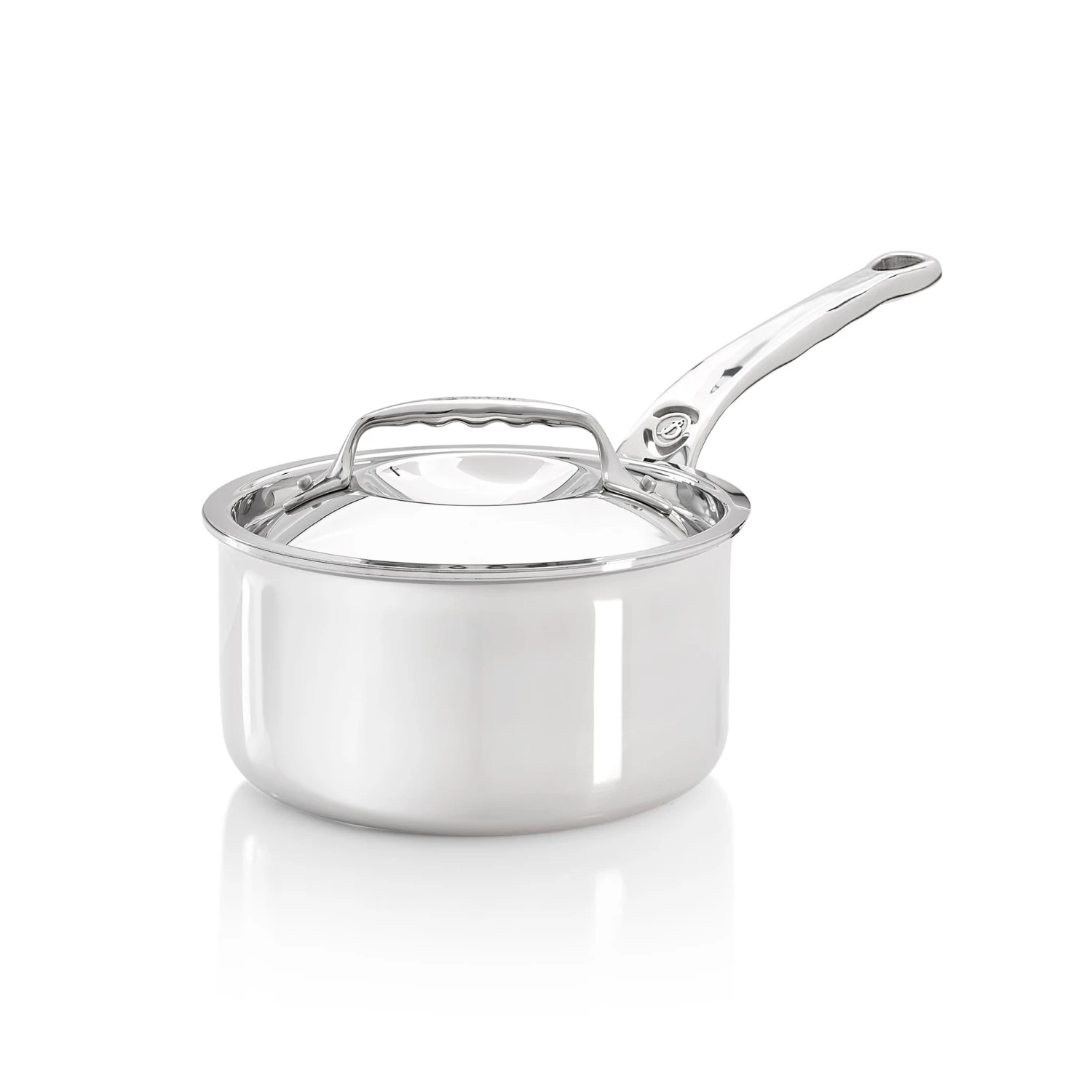 De Buyer Affinity Stainless Steel Saucepan With Lid 18cm 1 De Buyer Affinity Stainless Steel Saucepan With Lid 18cm