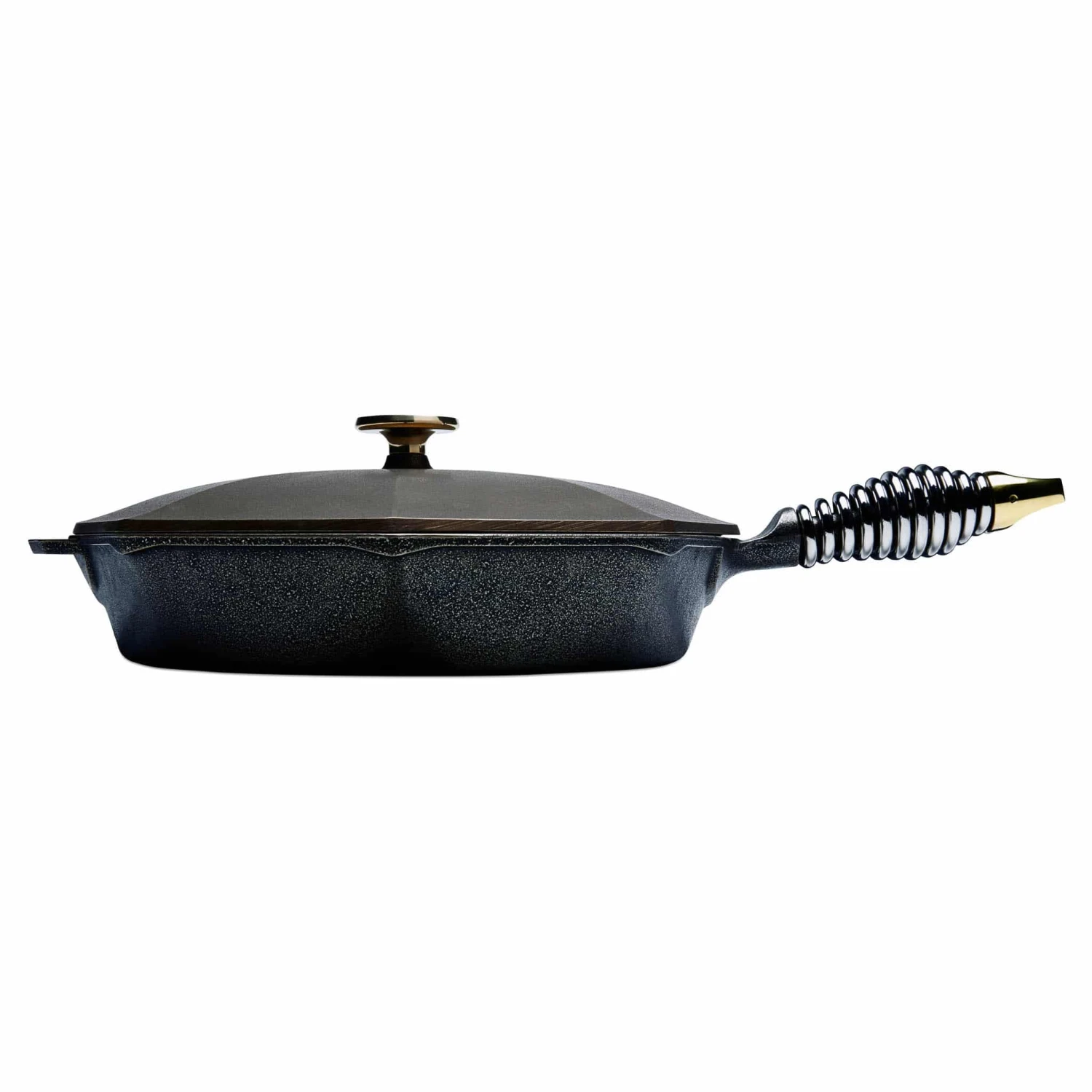 Finex Cast Iron Skillet With Lid, 30cm (12inch) 1 Finex Cast Iron Skillet With Lid, 30cm (12inch)