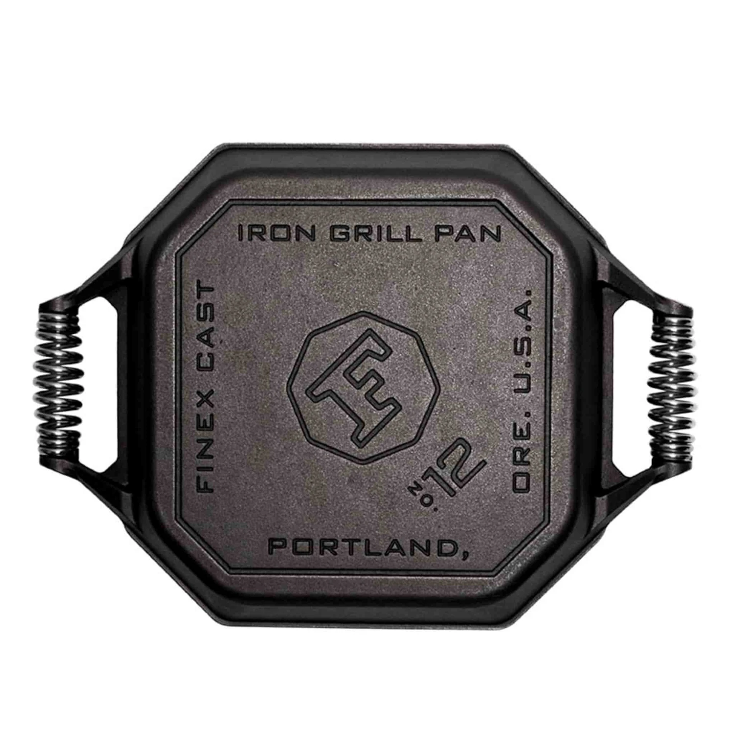 Finex Cast Iron Grill Pan With 2 Handles, 30cm (12inch) 3 Finex Cast Iron Grill Pan With 2 Handles, 30cm (12inch) - Image 3