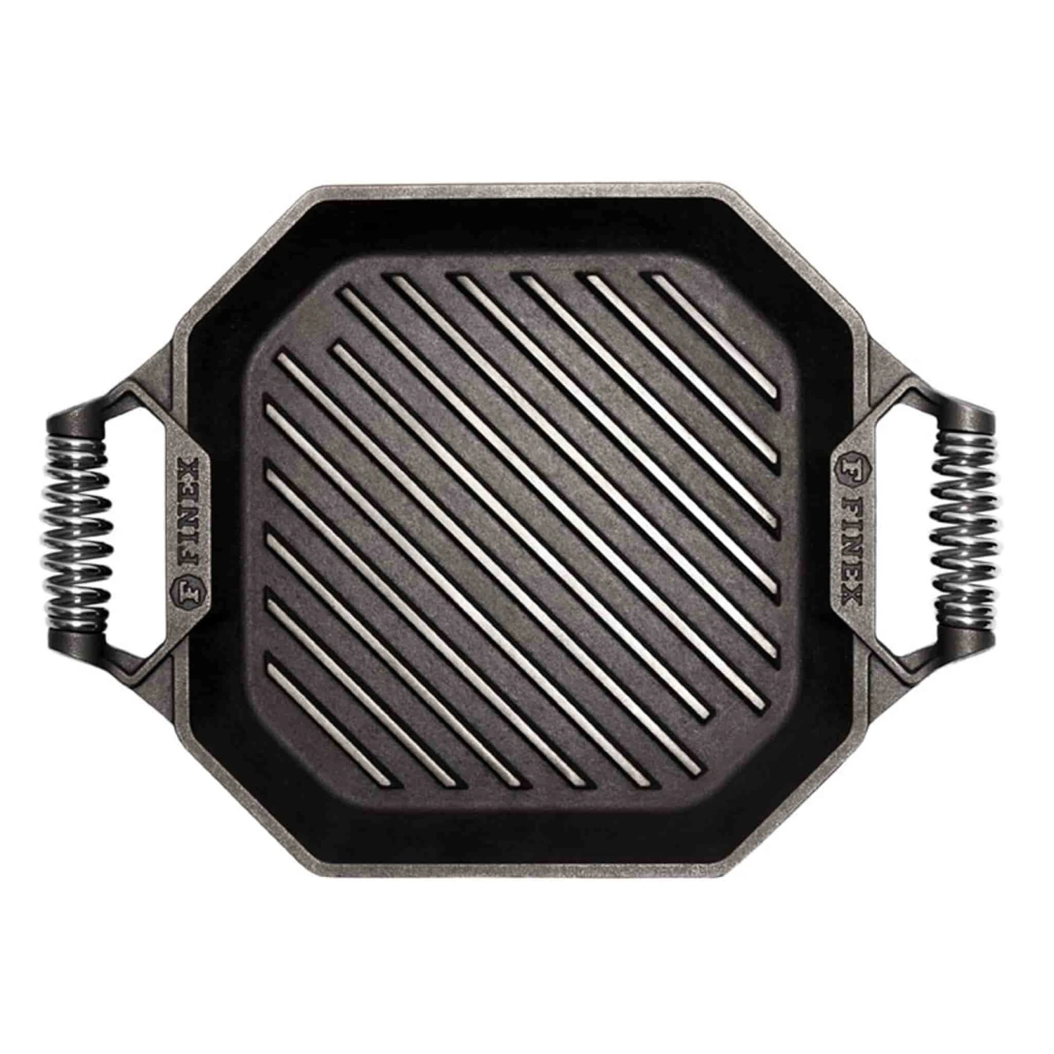 Finex Cast Iron Grill Pan With 2 Handles, 30cm (12inch) 2 Finex Cast Iron Grill Pan With 2 Handles, 30cm (12inch) - Image 2