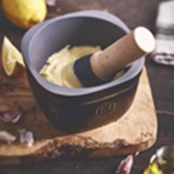 Emile Henry Pestle And Mortar, 15cm -Sous Chef Sales Boutique EE0010EmileHenryPestleandMortar 15cmLifestyle