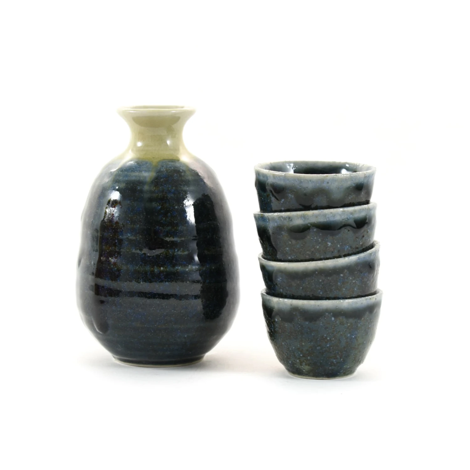 Blue Glaze Sake Set 1 Blue Glaze Sake Set