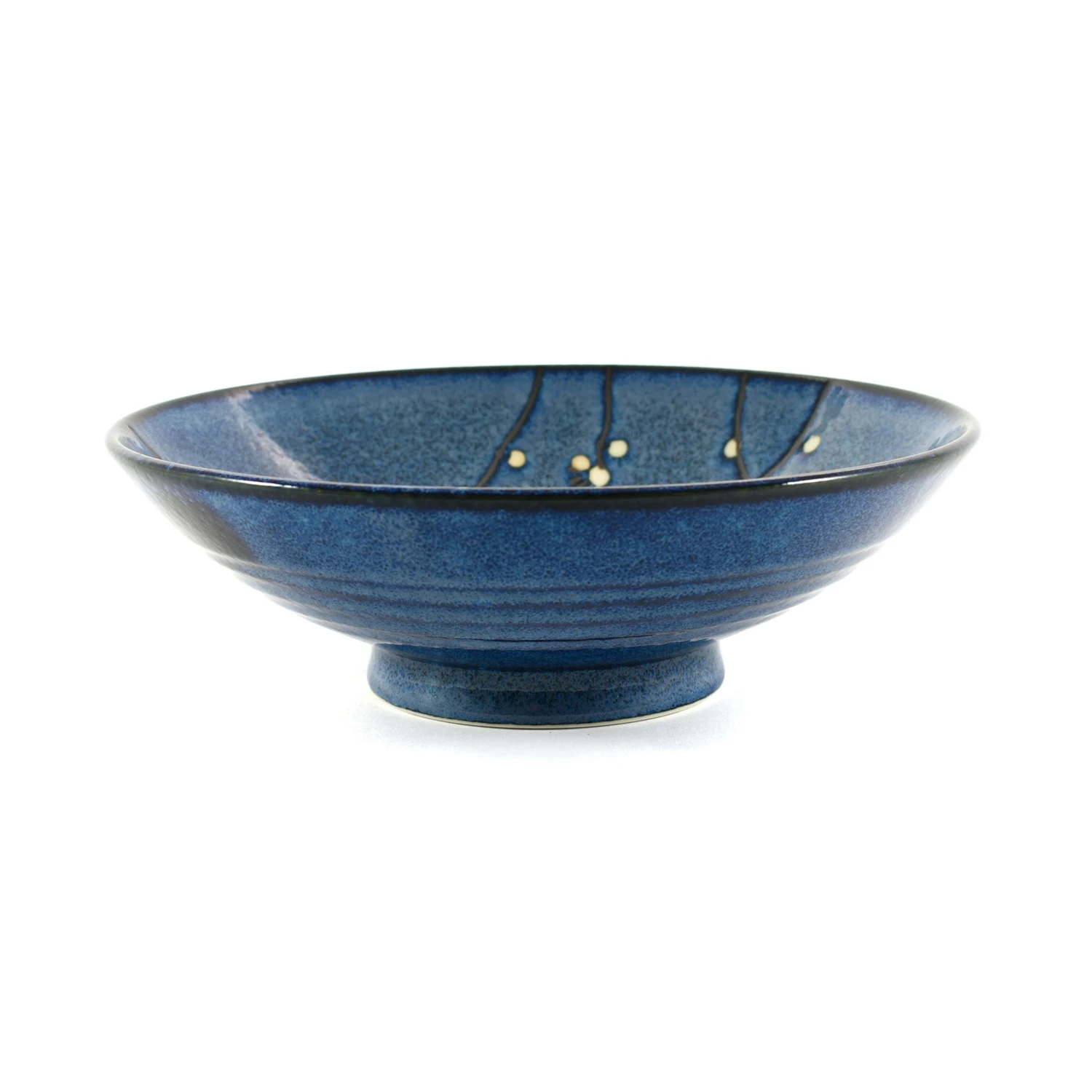 Blue Sakura Shallow Bowl 24.5cm 2 Blue Sakura Shallow Bowl 24.5cm - Image 2