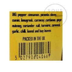 Greenfields Lebanese 7 Spice Catering Size -Sous Chef Sales Boutique GE0050 Lebanese 7 Spice Catering Size nutrition