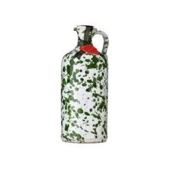 Galantino Puglian Extra Virgin Olive Oil In Green Splatter Ceramic Bottle 500ml