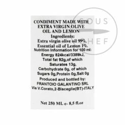 Galantino Puglian Olive Oil With Lemon In Terracotta Bottle 250ml -Sous Chef Sales Boutique GT0009 PuglianOliveOilwithLemoninTerracottaBottle250ml BoP