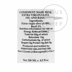 Galantino Puglian Olive Oil With Basil In Terracotta Bottle 250ml -Sous Chef Sales Boutique GT0010 PuglianOliveOilwithBasilinTerracottaBottle250ml BoP