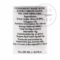 Galantino Short Dated Puglian Olive Oil With Oregano In Terracotta Bottle 250ml -Sous Chef Sales Boutique GT0015 PuglianOliveOilwithOreganoinTerracottaBottle250ml BoP