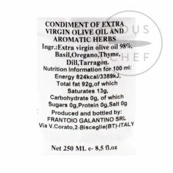 Galantino Puglian Olive Oil With Mixed Herbs In Terracotta Bottle 250ml -Sous Chef Sales Boutique GT0016 PuglianOliveOilwithMixedHerbsinTerracottaBottle250ml BoP