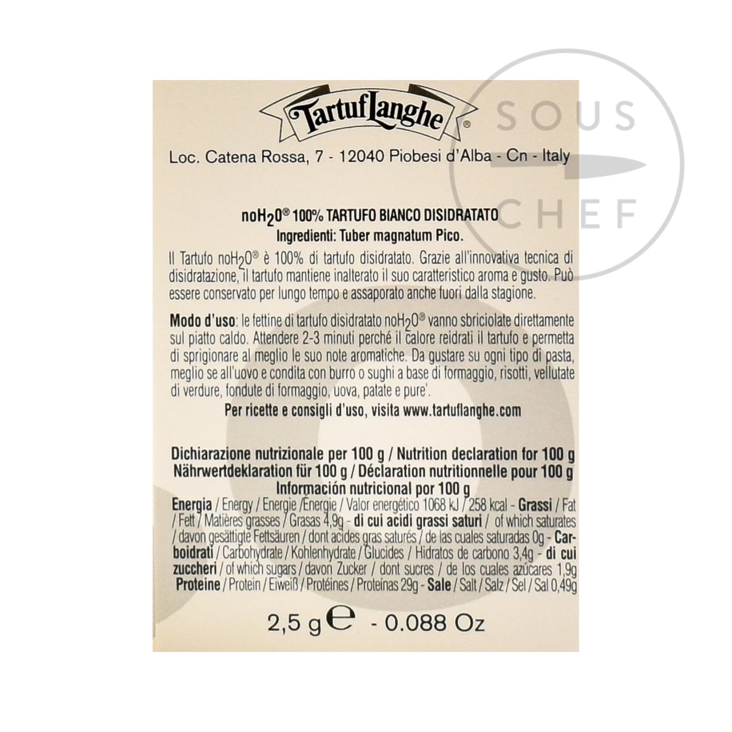 Freeze-Dried Alba White Truffle 2.5g 2 Freeze-Dried Alba White Truffle 2.5g - Image 2