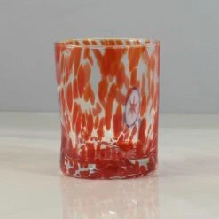 Murano Glass Tumbler, Orange 9 Murano Glass Tumbler, Orange -Sous Chef Sales Boutique IA0004MuranoGlassTumbler Orange