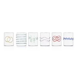Ichendorf Milano Set Of 6 Assorted Water Tumblers, Assorted Colours