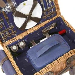 Champs-Elysees Navy Picnic Hamper -Sous Chef Sales Boutique JD0015AChamps ElyseesNavyPicnicHamper 2Person2