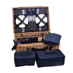 Champs-Elysees Navy Picnic Hamper -Sous Chef Sales Boutique JD0015BChamps ElyseesNavyPicnicHamper 6Person2