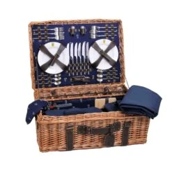 Champs-Elysees Navy Picnic Hamper -Sous Chef Sales Boutique JD0015BChamps ElyseesNavyPicnicHamper 6Person3