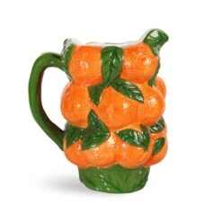 & Klevering Orange Ceramic Jug, 1.5 Litres