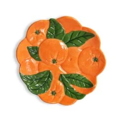 & Klevering Orange Ceramic Plate, 23.5cm