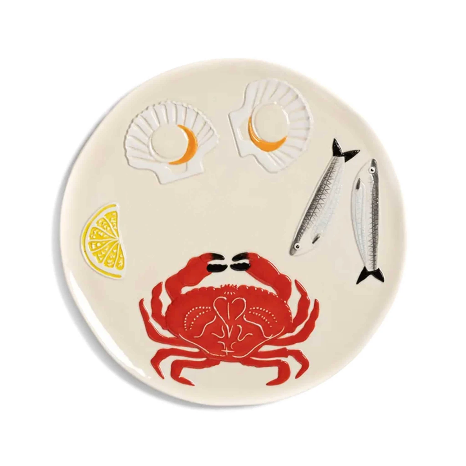 & Klevering Crab Ceramic Platter, 26.5cm 1 & Klevering Crab Ceramic Platter, 26.5cm