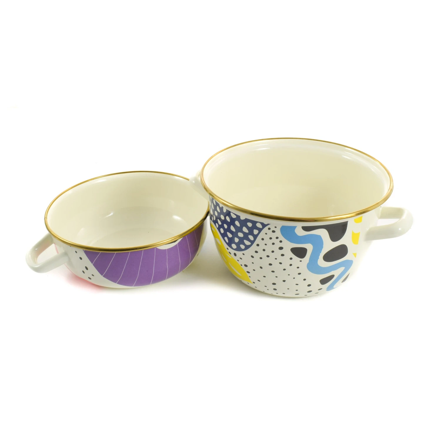 Abstract Enamel Mussel Pot 5 Abstract Enamel Mussel Pot - Image 5