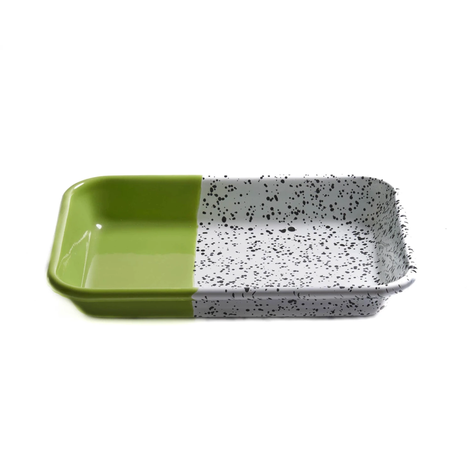 Colourpop Enamel Roasting & Serving Dish, Lime Green 1 Colourpop Enamel Roasting & Serving Dish, Lime Green