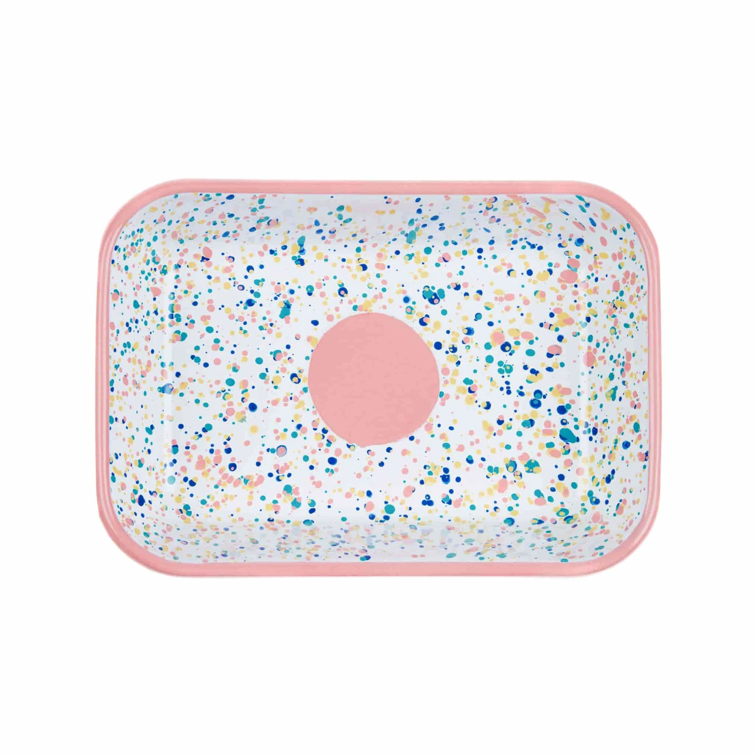 Pink Dot Enamel Roasting & Serving Dish 2 Pink Dot Enamel Roasting & Serving Dish - Image 2