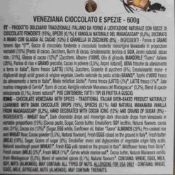 Loison Chocolate And Spices Veneziana, 600g -Sous Chef Sales Boutique LI0025LoisonChocolateandSpicesVeneziana600gIngredients