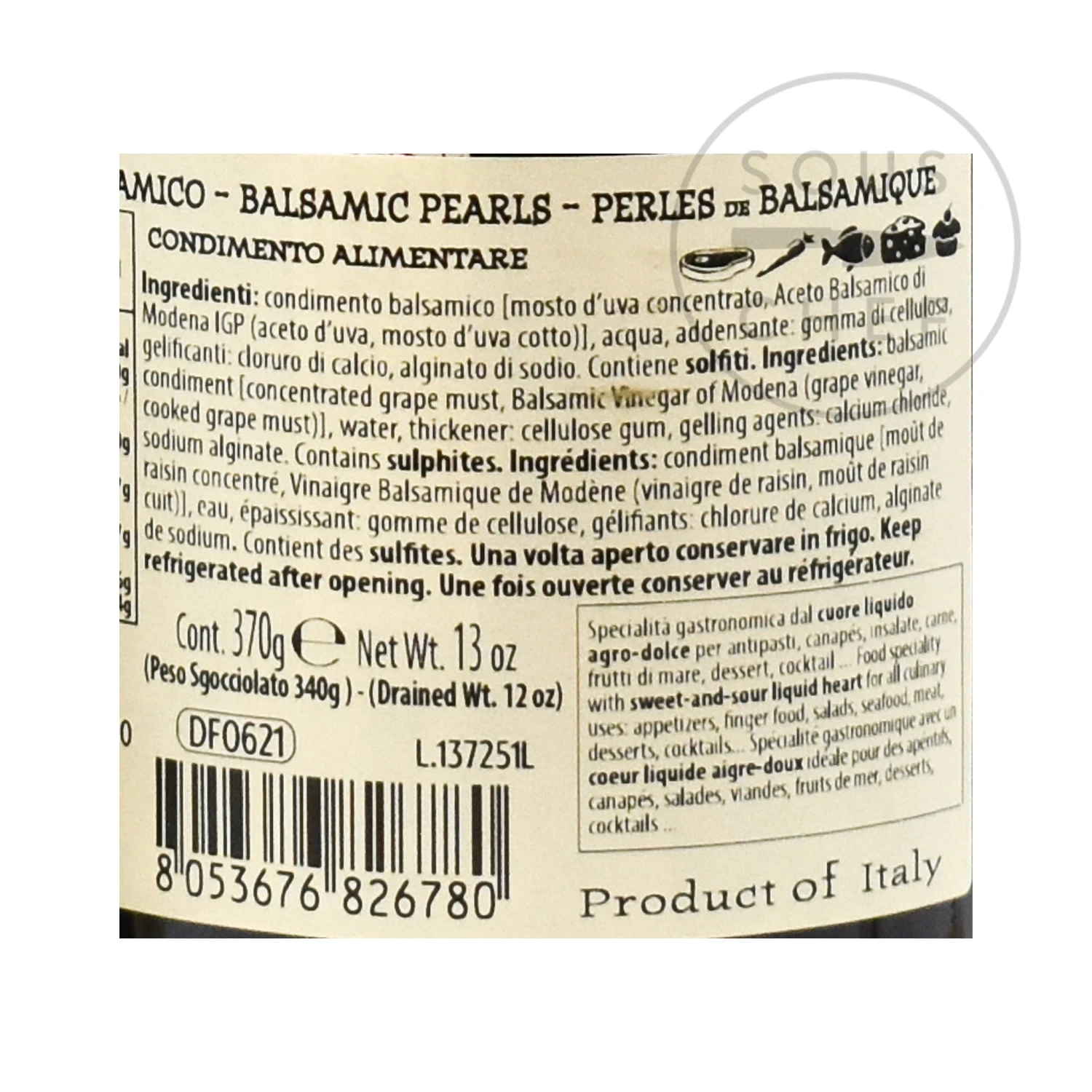 Defrutum Balsamic Pearls 370g 2 Defrutum Balsamic Pearls 370g - Image 2