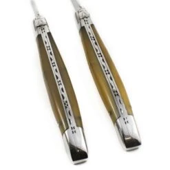 Laguiole En Aubrac Set Of 2 Steak Knives, Solid Horn -Sous Chef Sales Boutique LR0003LaguioleenAubracSetof2SteakKnives SolidHorn3