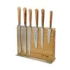 Laguiole En Aubrac Classic Knife Block Of 6 Kitchen Knives, Juniper