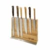 Laguiole En Aubrac Classic Knife Block Of 6 Kitchen Knives, Mixed Woods