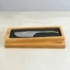Laguiole En Aubrac Turquoise Hard Cheese Knife, Striped Wood