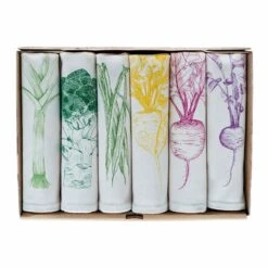 Garden Veg Mixed Design Napkins Box Of 6