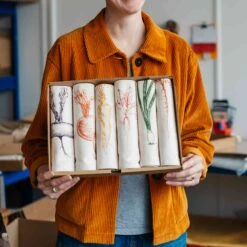 Garden Veg Mixed Design Napkins Box Of 6 -Sous Chef Sales Boutique LT0001 GardenVegMixedDesignNapkinsBoxof6 LS8