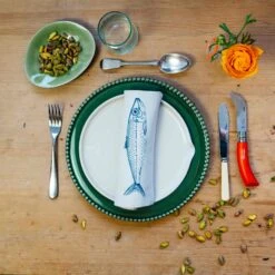Sardine Design Napkins Box Of 6 -Sous Chef Sales Boutique LT0004 SardineDesignNapkinsBoxof6 LS4