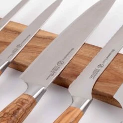 Messermeister Acacia Wood Magnetic Knife Rail, 45cm -Sous Chef Sales Boutique MK0041MessermeisterAcaciaWoodMagneticKnifeRail 45cm1