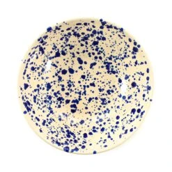 Puglia Blue Splatter Large Salad Bowl 28cm -Sous Chef Sales Boutique NC0009 PugliaBlueSplatterLargeSaladBowl28cm Overhead
