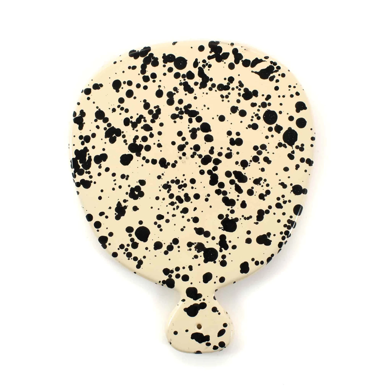 Puglia Black Splatter Ceramic Serving Board 25cm 1 Puglia Black Splatter Ceramic Serving Board 25cm