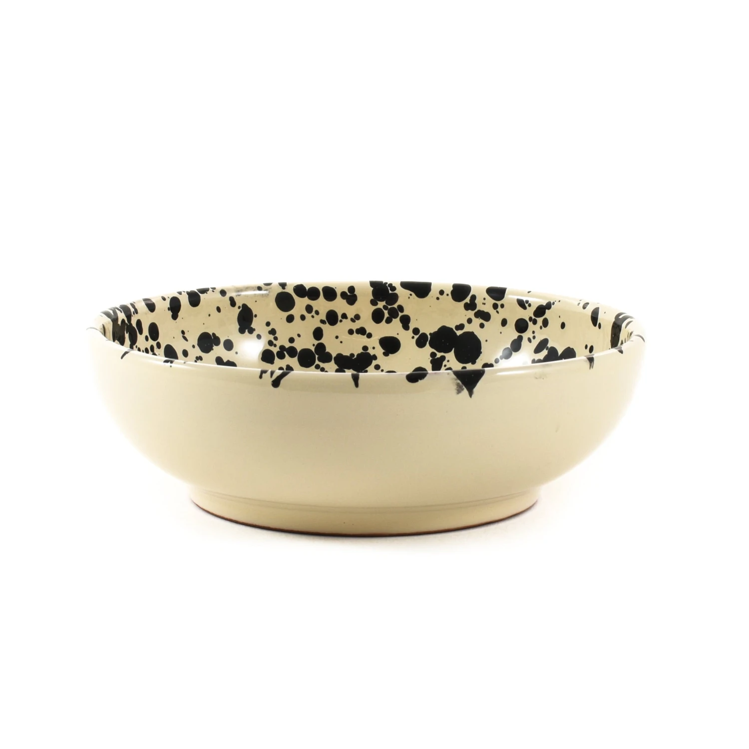 Puglia Black Splatter Bowl 19cm 1 Puglia Black Splatter Bowl 19cm