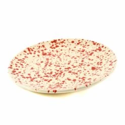 Puglia Red Splatter Dinner Plate 27cm -Sous Chef Sales Boutique NC0039 PugliaRedSplatterDinnerPlate27cm var2