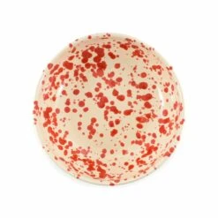 Puglia Red Splatter Bowl, 19cm 5 Puglia Red Splatter Bowl, 19cm -Sous Chef Sales Boutique NC0041 PugliaRedSplatterBowl19cm
