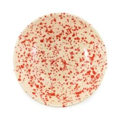 Puglia Red Splatter Large Salad Bowl 28cm -Sous Chef Sales Boutique NC0042 PugliaRedSplatterLargeSaladBowl28cm